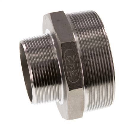 R 3'' x R 2'' Acero inoxidable de doble espiga 16 Bar