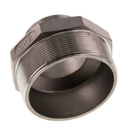 R 3'' x R 2'' Acero inoxidable de doble espiga 16 Bar