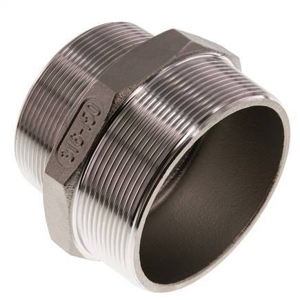 R 3'' x R 2 1/2'' Acero inoxidable de doble espiga 16 barras
