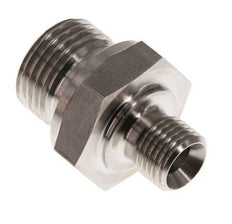 G 1/2'' x G 1/4'' Acero inoxidable doble espiga 400 Bar - Hidráulico