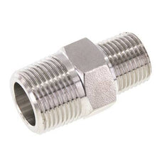 1/2'' NPT x 3/4'' NPT Acero inoxidable Espiga doble 170 Bar - Hidráulico