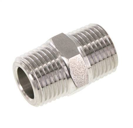 1/2'' NPT Acero inoxidable Espiga doble 210 Bar - Hidráulico