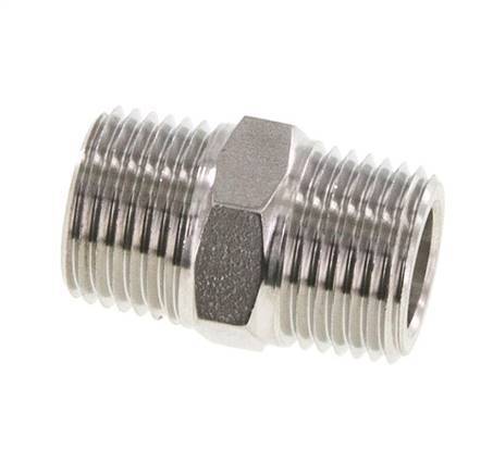 1/2'' NPT Acero inoxidable Espiga doble 210 Bar - Hidráulico