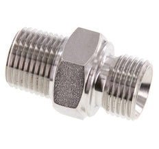 1/2'' NPT x G 1/2'' Acero inoxidable Espiga doble 40 Bar - Hidráulico