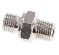 1/4'' NPT x G 1/4'' Acero inoxidable Racor doble 40 Bar - Hidráulico