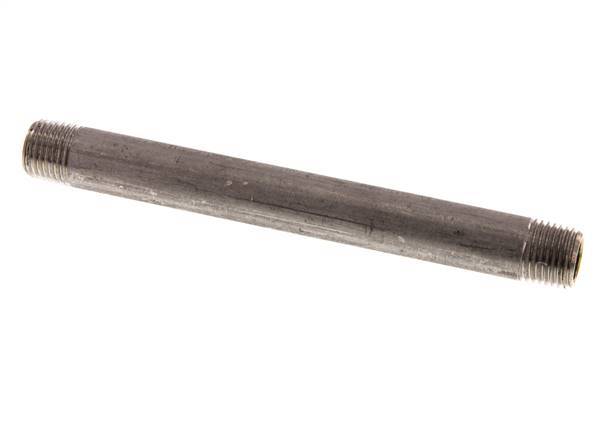 R 1/4'' Stainless steel Double Pipe Nipple 20 Bar DIN 2982 - 120mm