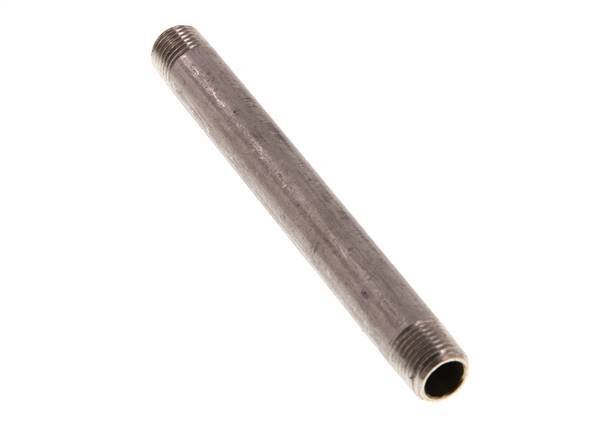 R 1/4'' Stainless steel Double Pipe Nipple 20 Bar DIN 2982 - 120mm