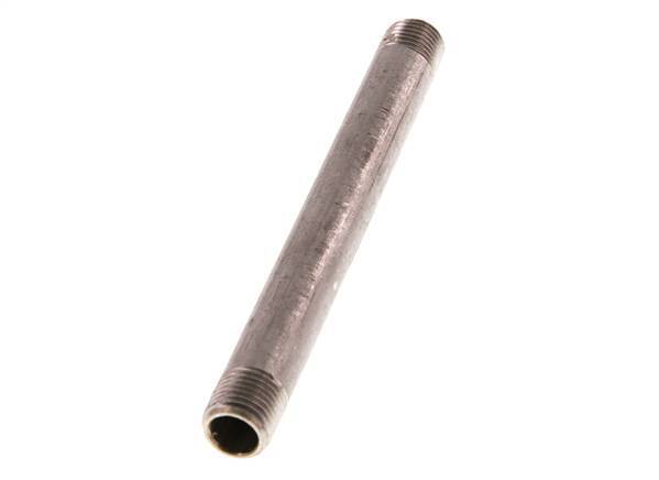 R 1/4'' Stainless steel Double Pipe Nipple 20 Bar DIN 2982 - 120mm