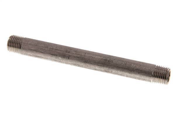 R 1/4'' Stainless steel Double Pipe Nipple 20 Bar DIN 2982 - 120mm