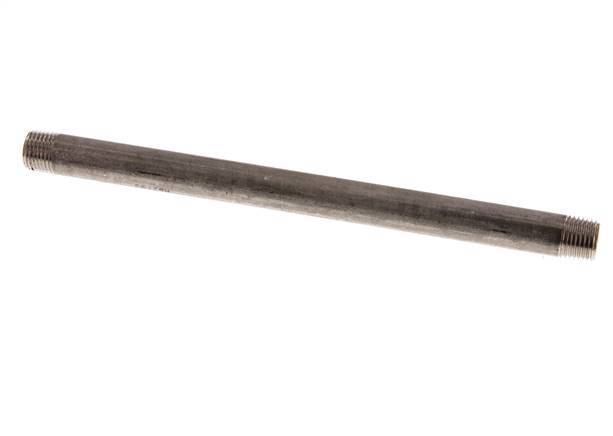 R 1/4'' Stainless steel Double Pipe Nipple 20 Bar DIN 2982 - 180mm