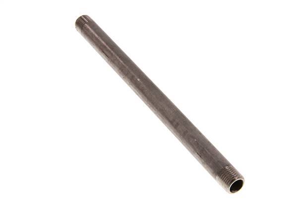 R 1/4'' Stainless steel Double Pipe Nipple 20 Bar DIN 2982 - 180mm