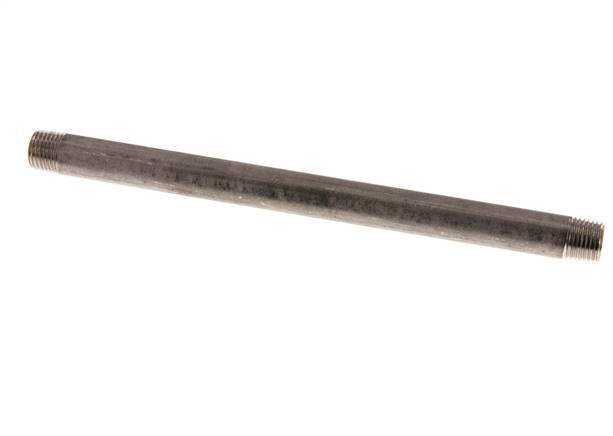 R 1/4'' Stainless steel Double Pipe Nipple 20 Bar DIN 2982 - 180mm