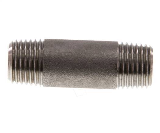 R 1/4'' Stainless steel Double Pipe Nipple 20 Bar DIN 2982 - 40mm