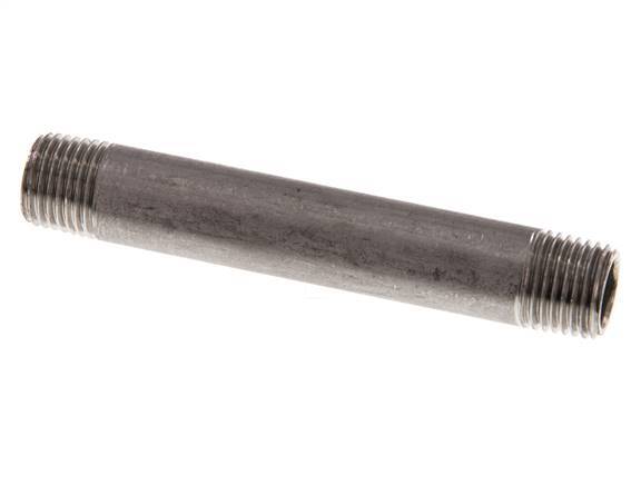 R 1/4'' Stainless steel Double Pipe Nipple 20 Bar DIN 2982 - 80mm