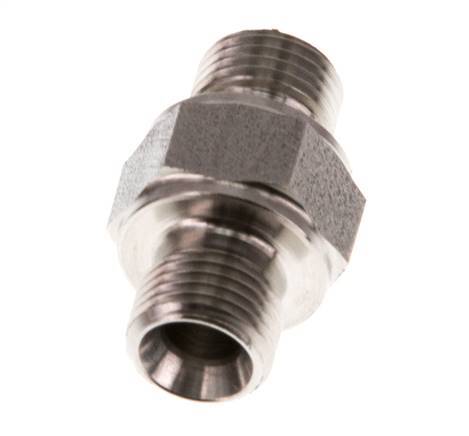 G 1/8'' Acero inoxidable Doble Espiga 400 Bar - Hidráulico
