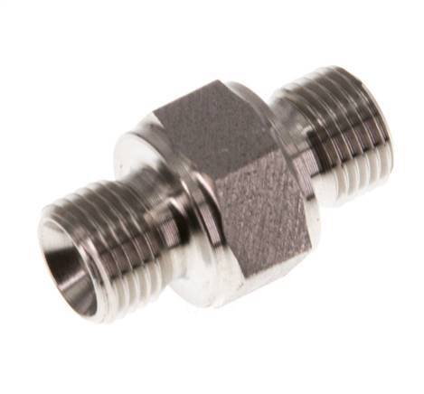 G 1/8'' Acero inoxidable Doble Espiga 400 Bar - Hidráulico