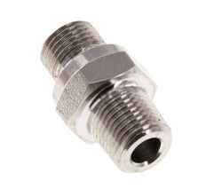 1/8'' NPT x G 1/8'' Acero inoxidable Espiga doble 40 Bar - Hidráulico