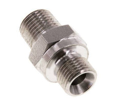 1/8'' NPT x G 1/8'' Acero inoxidable Espiga doble 40 Bar - Hidráulico
