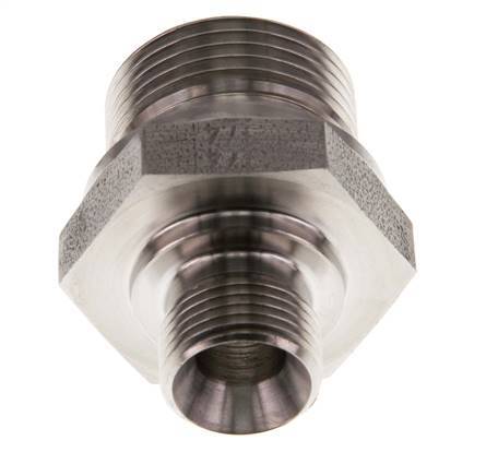 G 3/4'' x G 3/8'' Acero inoxidable doble espiga 400 Bar - Hidráulico