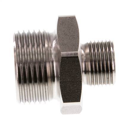 G 3/4'' x G 3/8'' Acero inoxidable de doble espiga 40 Bar
