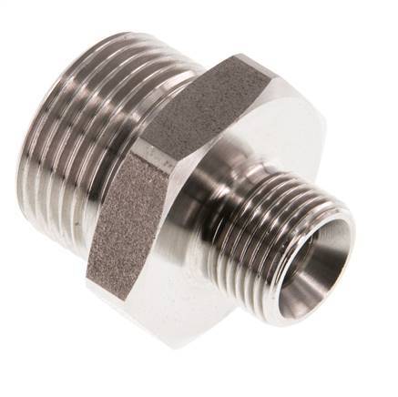 G 3/4'' x G 3/8'' Acero inoxidable de doble espiga 40 Bar