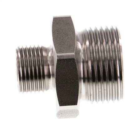 G 3/4'' x G 3/8'' Acero inoxidable de doble espiga 40 Bar