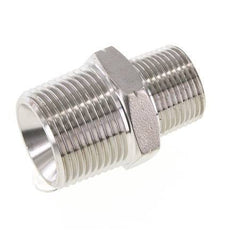 3/4'' NPT x 1'' NPT Acero inoxidable Espiga doble 140 Bar - Hidráulico