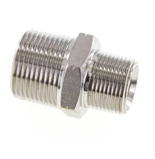3/4'' NPT x 1'' NPT Acero inoxidable Espiga doble 140 Bar - Hidráulico