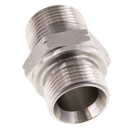 3/4'' NPT x G 3/4'' Acero inoxidable Espiga doble 40 Bar - Hidráulico