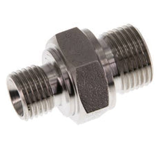 G 3/8'' x G 1/4'' Acero inoxidable doble espiga 400 Bar - Hidráulico