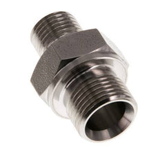 G 3/8'' x G 1/4'' Acero inoxidable doble espiga 400 Bar - Hidráulico