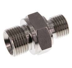 G 3/8'' x G 1/4'' Acero inoxidable doble espiga 400 Bar - Hidráulico
