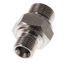 G 3/8'' x G 1/4'' Acero inoxidable doble espiga 400 Bar - Hidráulico