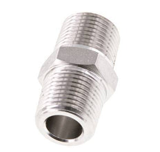 3/8'' NPT Acero inoxidable Espiga doble 210 Bar - Hidráulico