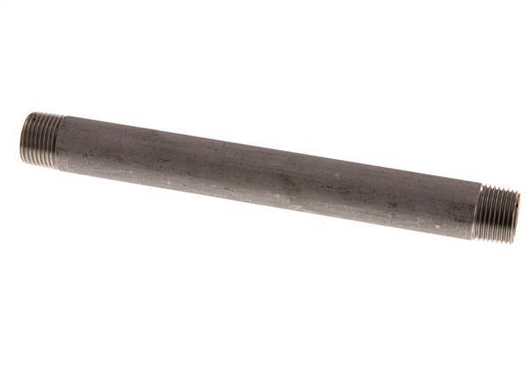 R 3/8'' Stainless steel Double Pipe Nipple 20 Bar DIN 2982 - 150mm