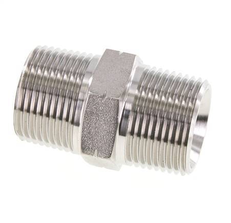 1'' NPT Acero inoxidable Espiga doble 140 Bar - Hidráulico