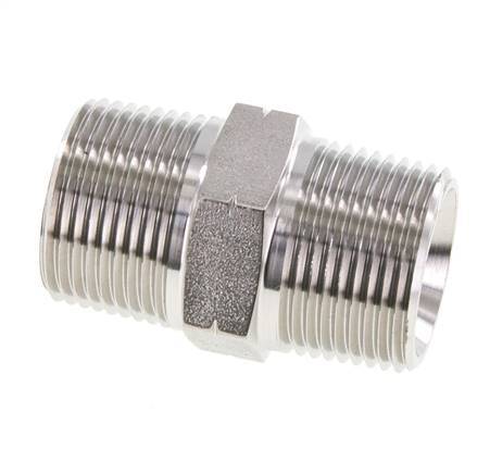 1'' NPT Acero inoxidable Espiga doble 140 Bar - Hidráulico
