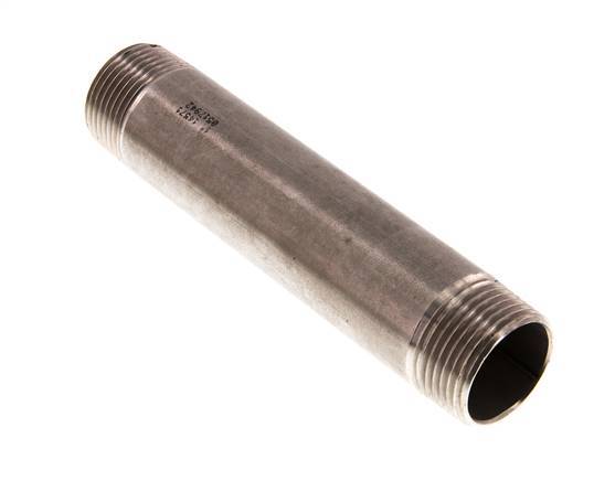 R 1'' Stainless steel Double Pipe Nipple 20 Bar DIN 2982 - 150mm