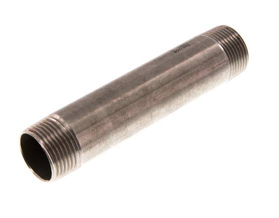 R 1'' Stainless steel Double Pipe Nipple 20 Bar DIN 2982 - 150mm