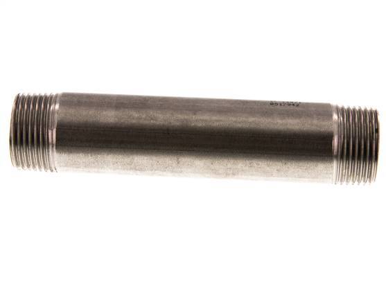 R 1'' Stainless steel Double Pipe Nipple 20 Bar DIN 2982 - 150mm