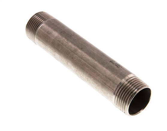 R 1'' Stainless steel Double Pipe Nipple 20 Bar DIN 2982 - 150mm