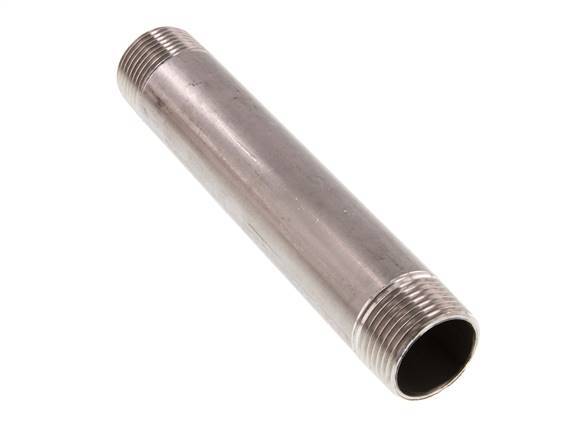 R 1'' Stainless steel Double Pipe Nipple 20 Bar DIN 2982 - 170mm