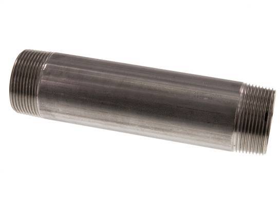 R 1 1/2'' Stainless steel Double Pipe Nipple 20 Bar DIN 2982 - 180mm