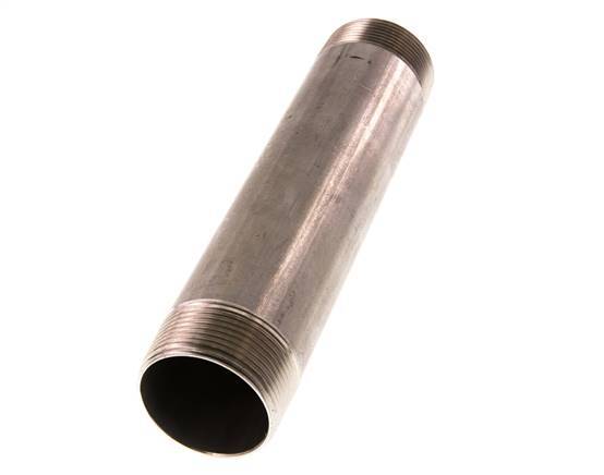 R 1 1/2'' Stainless steel Double Pipe Nipple 20 Bar DIN 2982 - 200mm