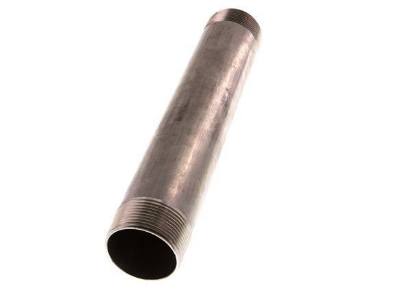 R 1 1/2'' Stainless steel Double Pipe Nipple 20 Bar DIN 2982 - 250mm