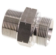 1 1/4'' NPT x G 1 1/4'' Acero inoxidable Espiga doble 40 Bar - Hidráulico