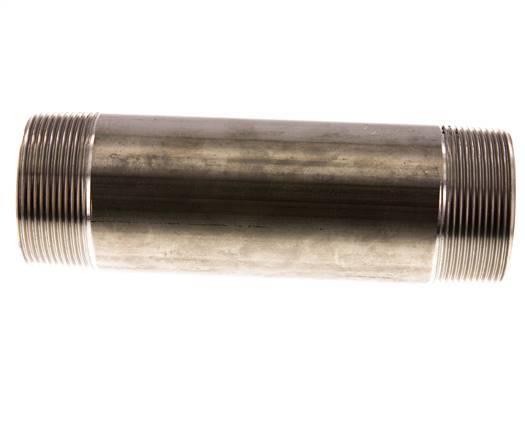 R 2'' Stainless steel Double Pipe Nipple 20 Bar DIN 2982 - 180mm