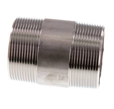 R 2'' Stainless steel Double Pipe Nipple 20 Bar DIN 2982 - 80mm