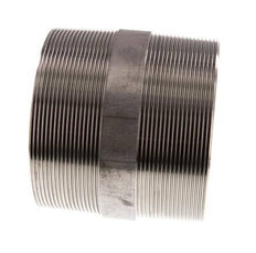 R 4'' Stainless steel Double Pipe Nipple 20 Bar DIN 2982 - 100mm