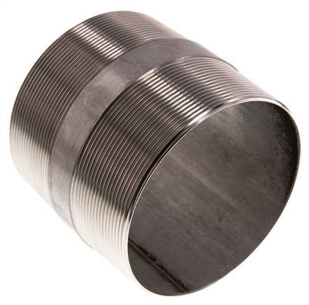 R 4'' Stainless steel Double Pipe Nipple 20 Bar DIN 2982 - 100mm